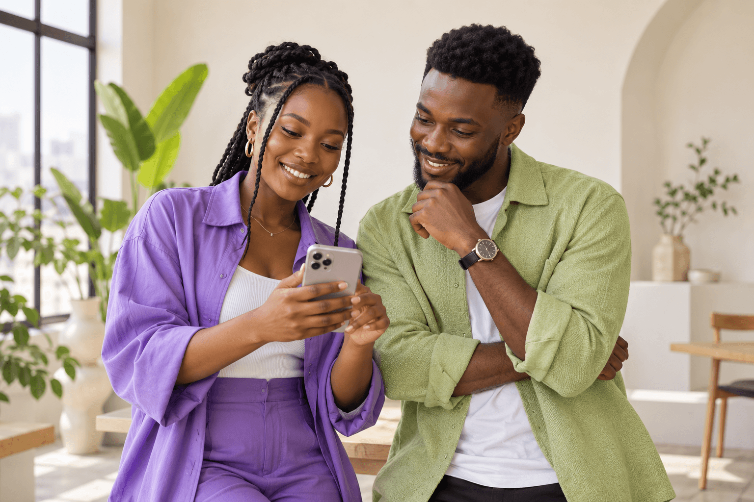 A creator and a business owner planning a campaign together